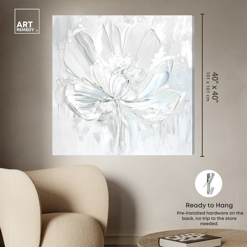 Magnolia II, Toile tendue, H 40 po x l 40 po