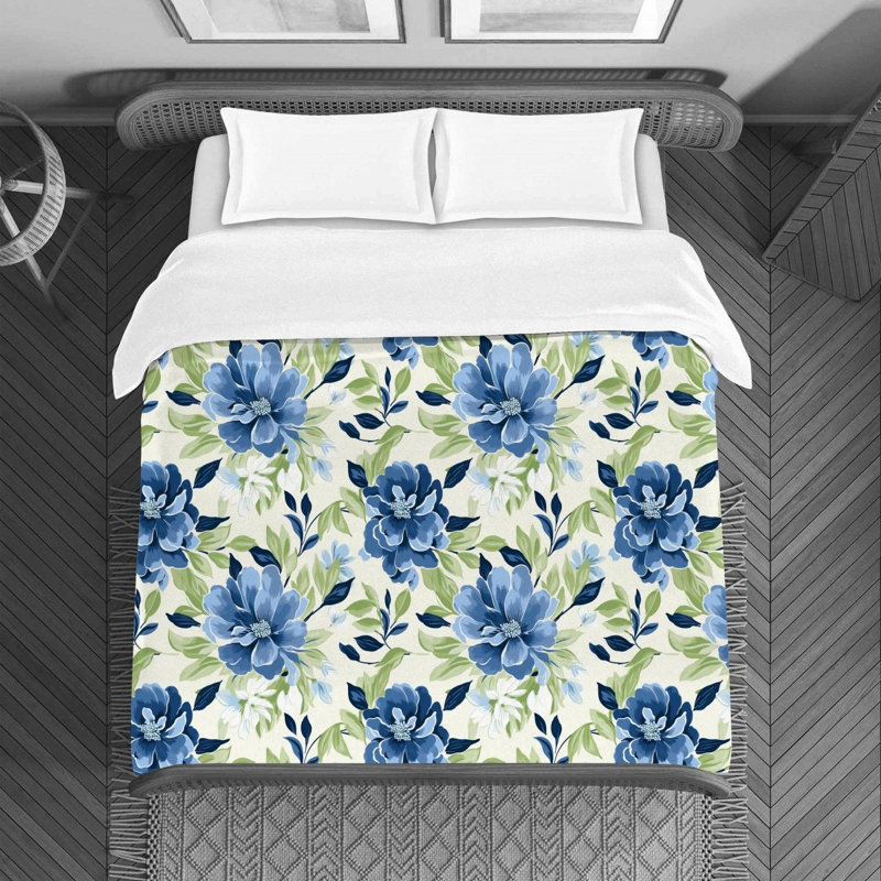 Floral Avilene Bedding, Queen Duvet Cover