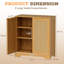 Buffet Buffet avec rangement en rotin et tablettes réglables-865930403-864740532