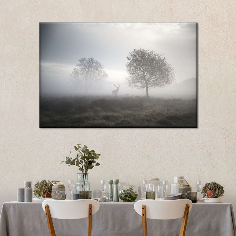 " Hunting At Dusk ", 20" H x 30" W x 1.25" D