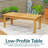 Hellwig Teak Rectangular Outdoor Coffee Table