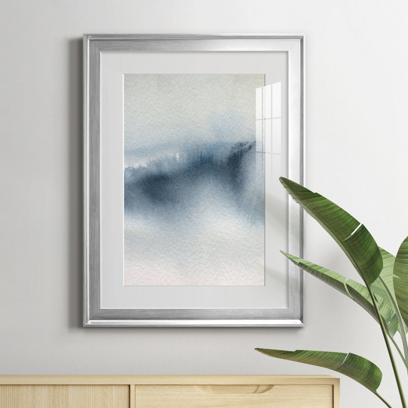 Summer Rain I - peinture encadrée, H 18,5 po x l 24,5 po x P 1,5 po, Argent