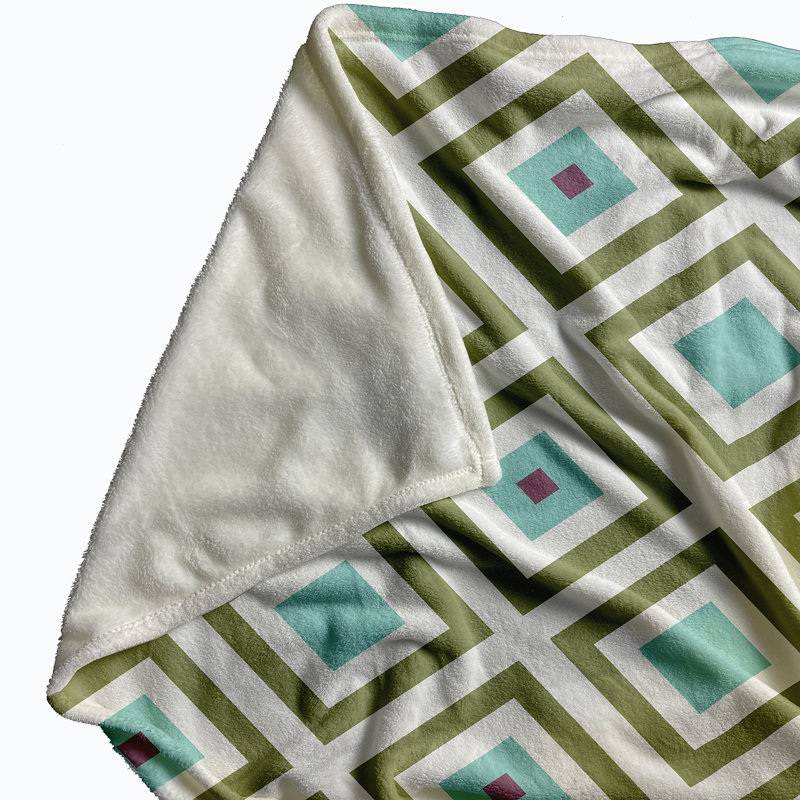 Edmont Plain Weave / Muslin Throw Blanket, Green
