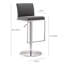 Upholstered Adjustable Height Counter Stool with Metal Frame-1881748251