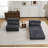 Compression Mahjong Sofa,Convertible Floor Sofa Bed,DIY Boneless Modular Sectional Sofa,No Assembly Required,Circle Fleece Fabric,Oversized 2 Seater With 2 Pillows,Darkgrey-2078453518