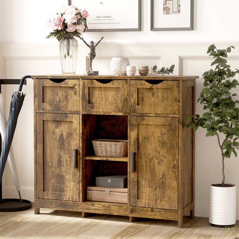 Storage Cabinets,Wooden Floor Cabinet,With Drawers And Shelves Storage Cabinets,Accent Cabinet For Living Room,Bedroom,Bathroom Furniture Home Decor