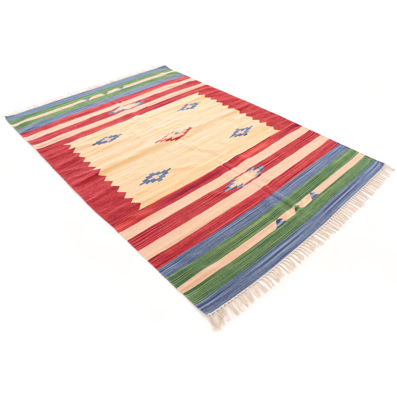 Southwestern Cotton Hand Woven Area Rug, Rectangle 160 x 230cm