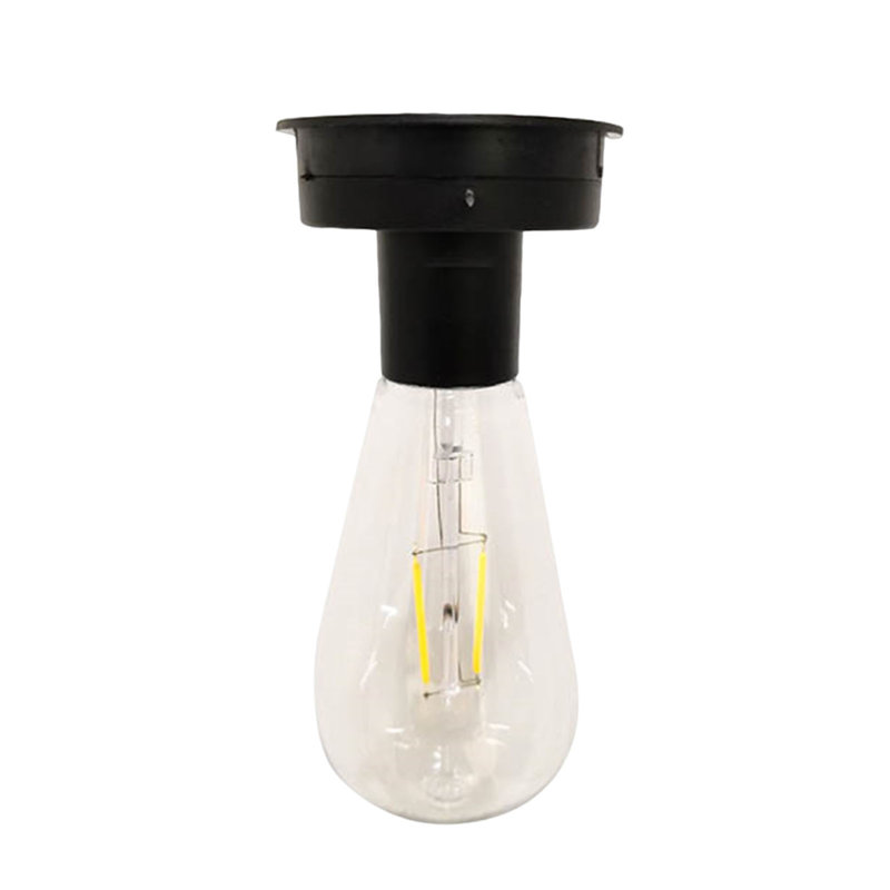 Porte-lampe solaire d'extérieur à tungstène intégré