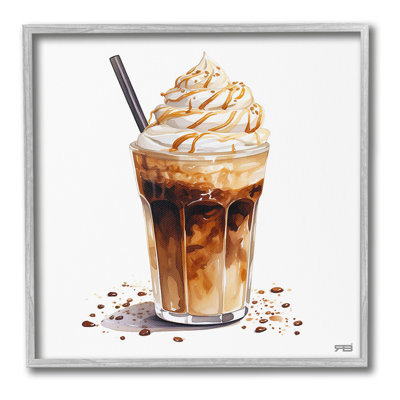 Coffee Dessert Drink Framed Giclee Art by RB