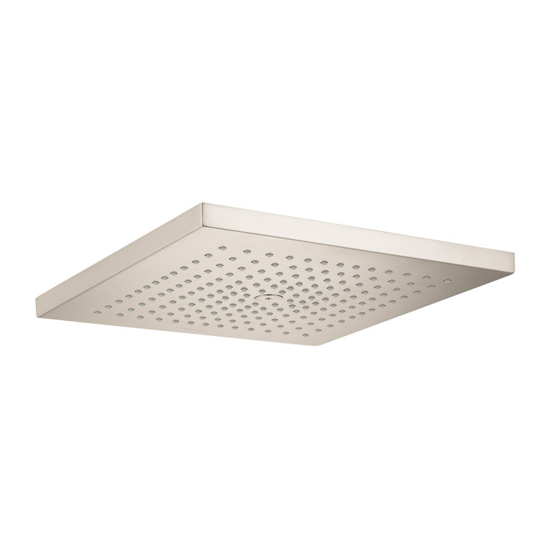 hansgrohe Raindance E Showerhead 300 1-Jet, Brushed Nickel, 2.5 GPM