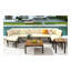 Ensemble de conversation moderne avec canapé modulaire pour l'extérieur, ensemble de conversation avec coussins pour patio, jardin-1153626318