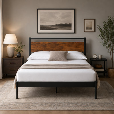 Classic Industrial Style Queen  Metal Headboard