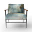 Fauteuil d'appoint rembourré Summer Lake Landscape Illustration II-1006602070