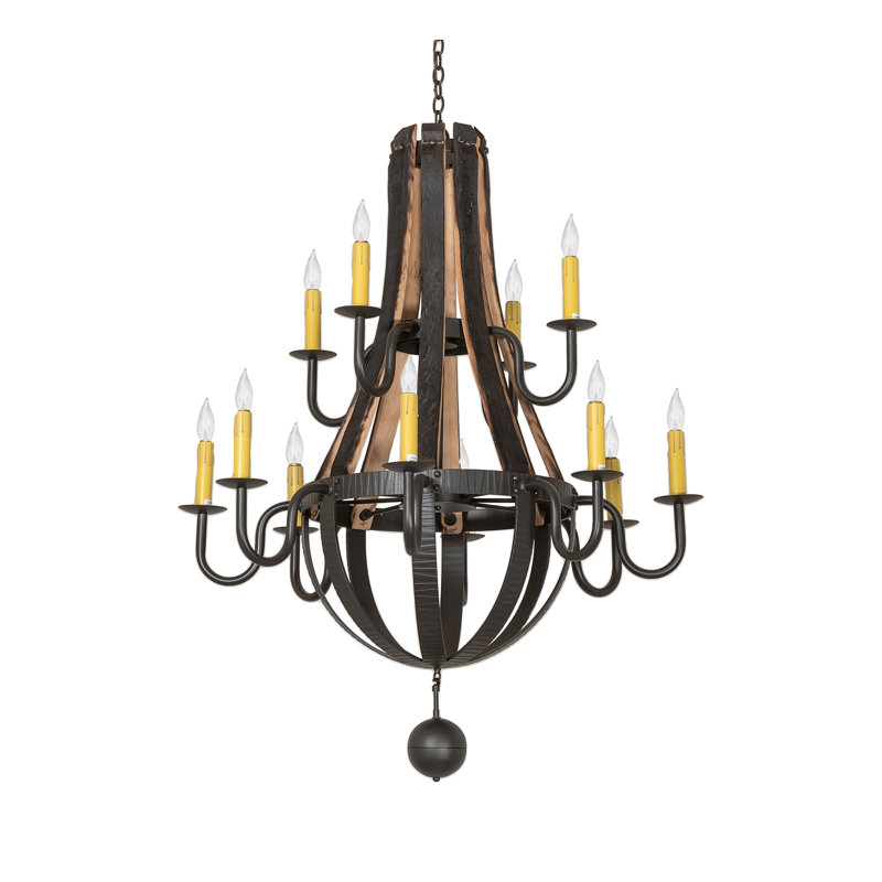 Stave Madera 12 - Light Chandelier
