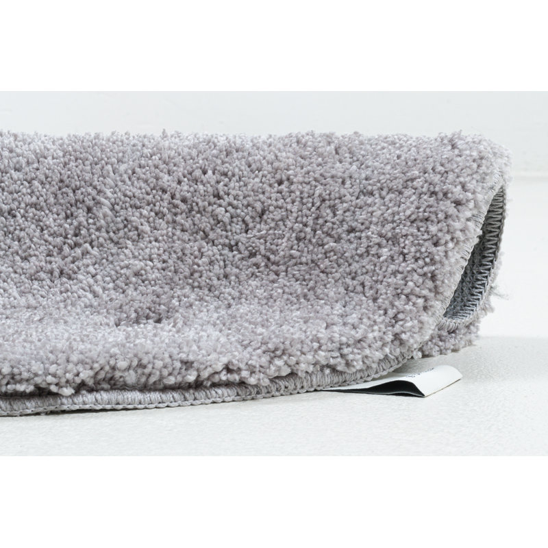 Circle Bath Rug, 90cm, Grey