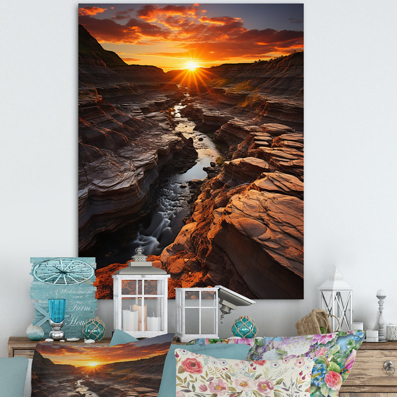 Avamay Canada Alberta Badlands I - impression, 40" H x 30" W, Toile tendue