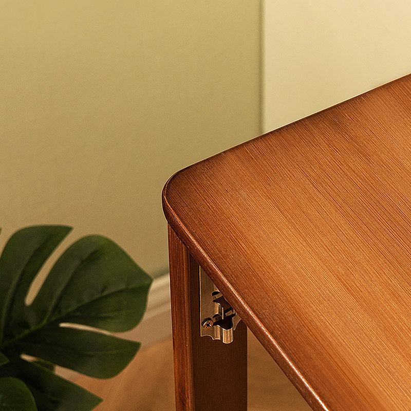 Bureau pliant en bambou, bureau d'ordinateur compact et durable pour les petits espaces, table d'étude pliable pour le bureau à domicile