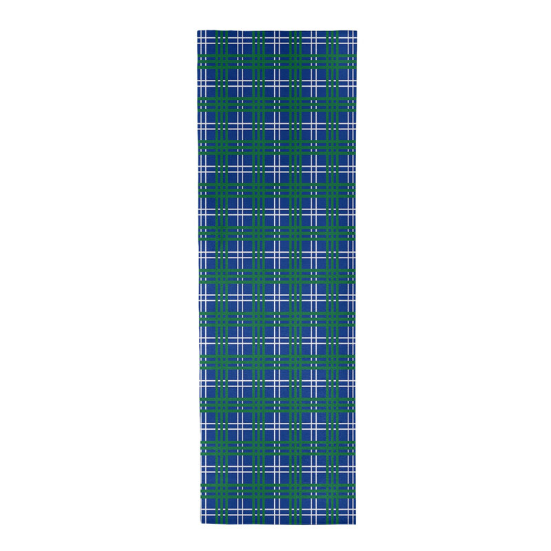 Tapis à carreaux bleu, Tapis de couloir 2 pi 6 po x 8 pi