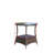 Wicker Coffee Table with Tempered Glass Top