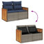 62cm Wide Patio Sofa with Cushions