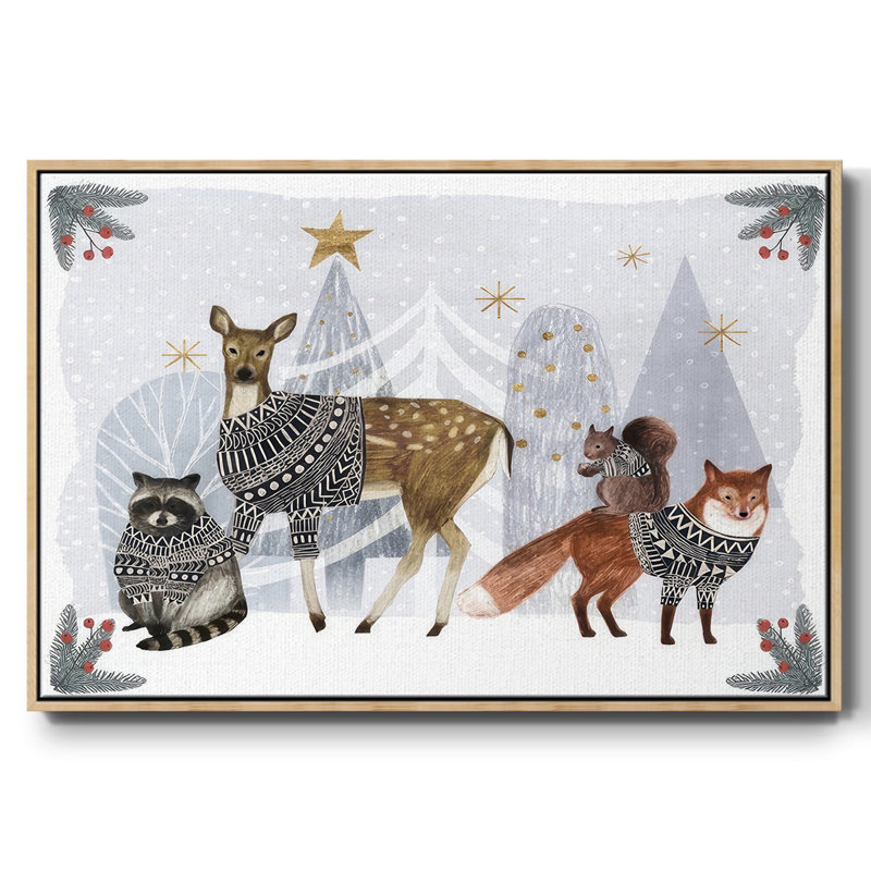 Cozy Christmas Collection A, Bois naturel, H 17 po x l 25 po x P 2 po