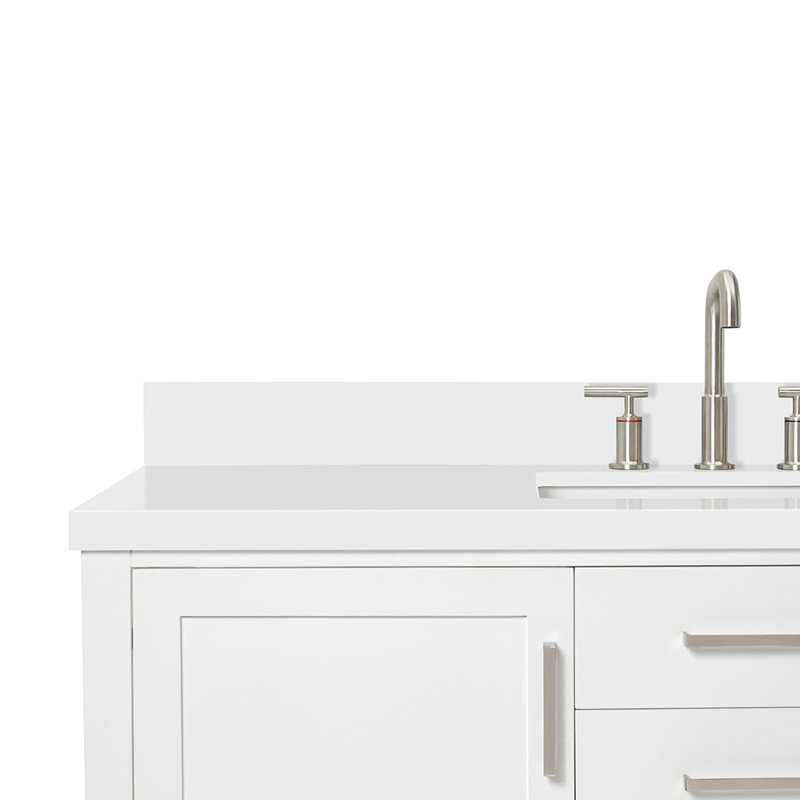 Abby 55" Single Bathroom Vanity Set, White