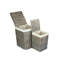 Wicker 2 Piece Lined Laundry Basket Set