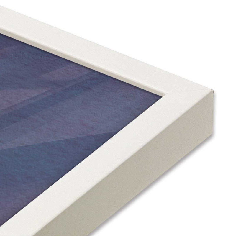 «Nautical Flag II» par Nicole DeCamp, reproduction d'art, L 36 x H 48, Impression encadrée, Blanc