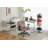 Pink Velvet Criss Cross Armrest Office Chair With Wheels - Comfortable For Home Office, Reading & Vanity