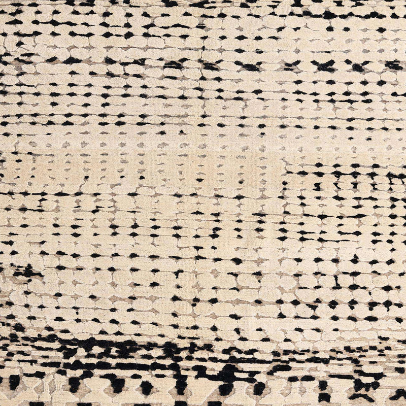 Tapis abstrait moderne 4387, Carré 6 pi