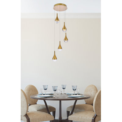 Quintion 5 - Light Dimmable LED Classic / Traditional Chandelier