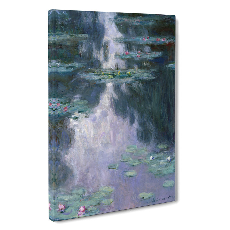 Water Lilies Lily Pond Vol.23 by Claude Monet - Wrapped Canvas, 60cm H x 40cm W x 3cm D