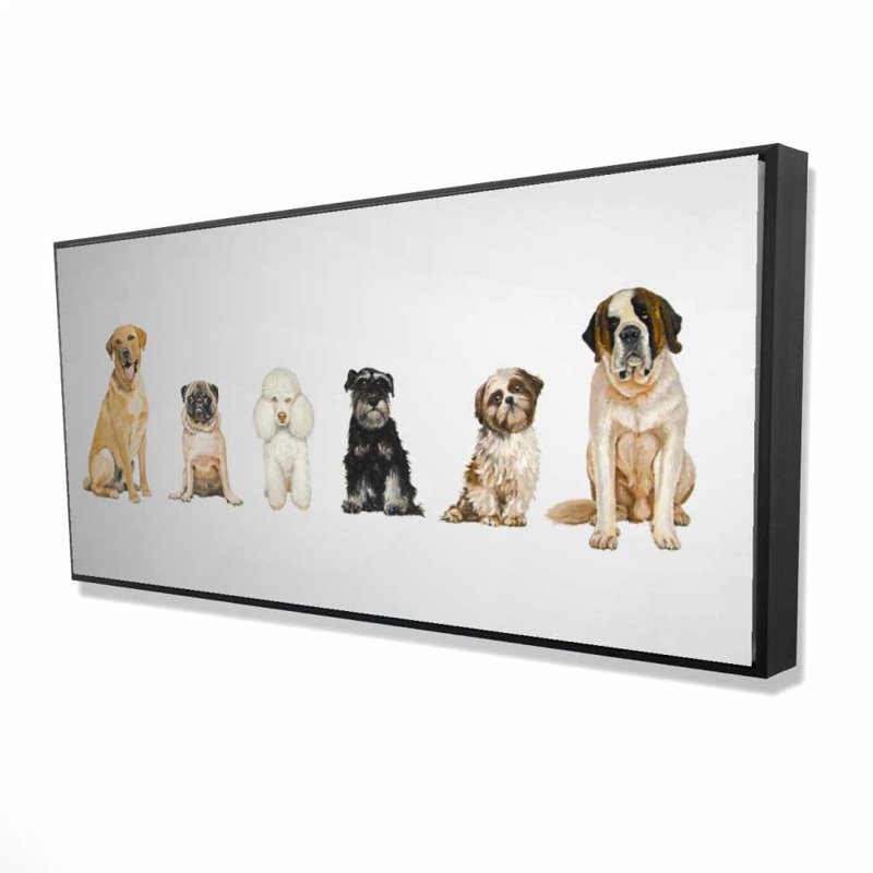 «Man's Best Friend», toile brune encadrée pour les amoureux des animaux de compagnie