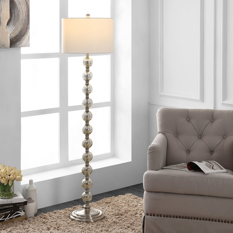Sarina 60'' Nickel Traditional Floor Lamp