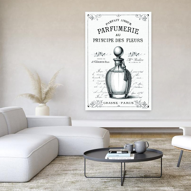 Parfumerie, art mural rétro élégant et rétro, H 60 po x l 40 po
