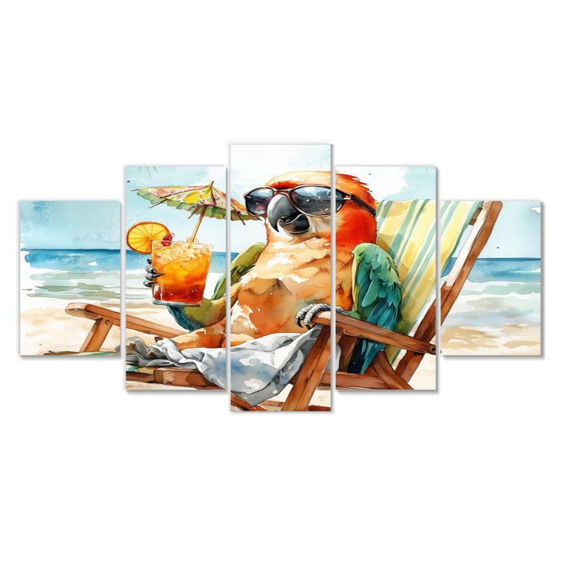 Sams - Ensemble d'art sur toile, "Coastal Animal"