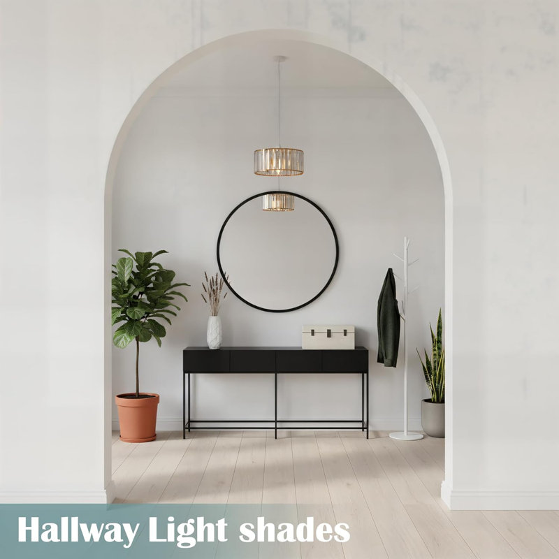 Drum Lamp Shade, 30cm, Gold