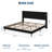 Platform Bed Frame with Headboard, Comfy Corduroy Upholstered Bed Frame with Wooden Slats Support, No Box Spring Needed-855076888-855076895
