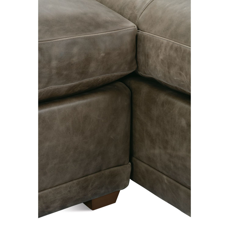 Sylvie 2Piece Leather Sectional, Right Hand Facing