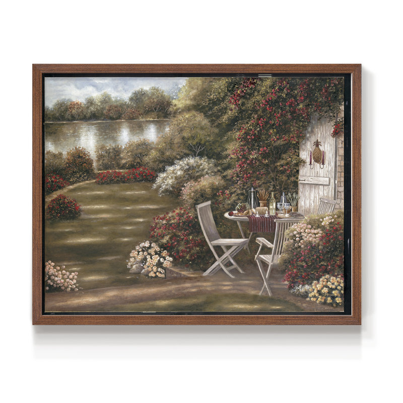 Laura's Place - Reproduction encadrée - Restickable, Noyer, H 16 po x l 20 po