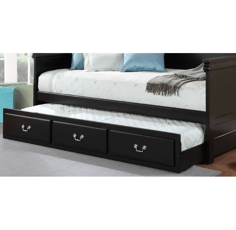 Bailee Black Finish Daybed (Twin)
