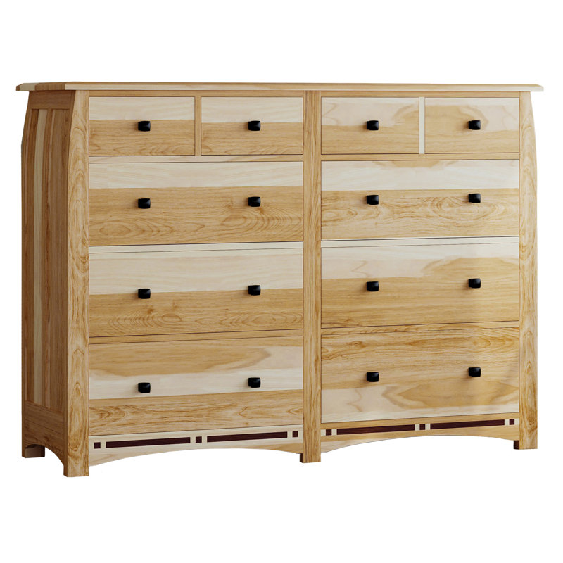 Asdsit 8-drawer Solid Wood Double Dresser
