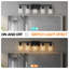 Applique murale rustique à 5 lumières pour salle de bain de style champêtre-1286908208