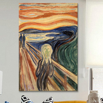 'The Scream' by Edvard Munch Print on Wrapped Canvas