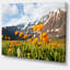 «Mountain Meadow with Yellow Flowers», reproduction de photo sur toile tendue-19407307