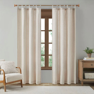 Panneau de rideau simple en polyester Klaudius
