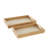 Deb Solid Wood Tray - Set of 2