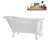 58" Streamlin Clawfoot Tub,Tray,Drain, Clawfeet-102219865-101628931