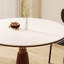 Table de salle à manger blanche et noyer-1209825115