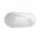 High-Back Acrylic Free Standing Bath Tubs,Oval-Shape  Stand Alone White Soaker Tub(59×32 Inch)